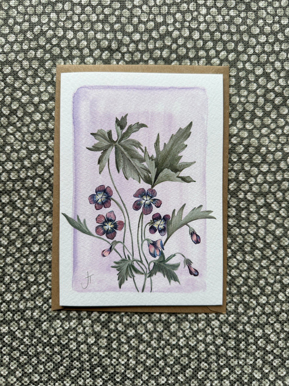 Pack of 6 Birth Flower Greeting Cards - February